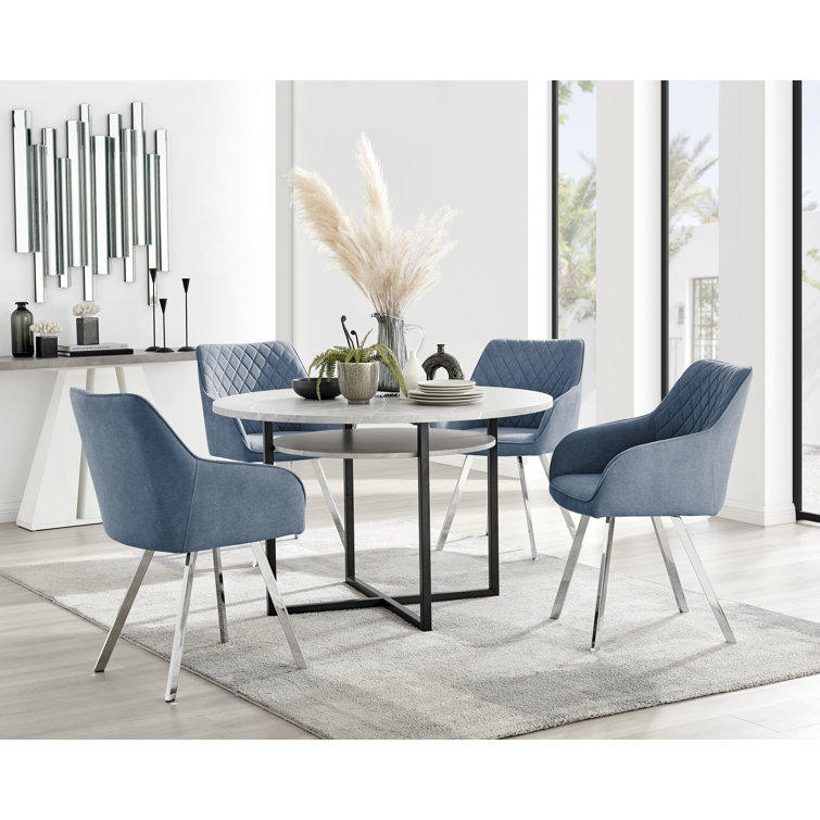 Wayfair table 2025 and chairs grey